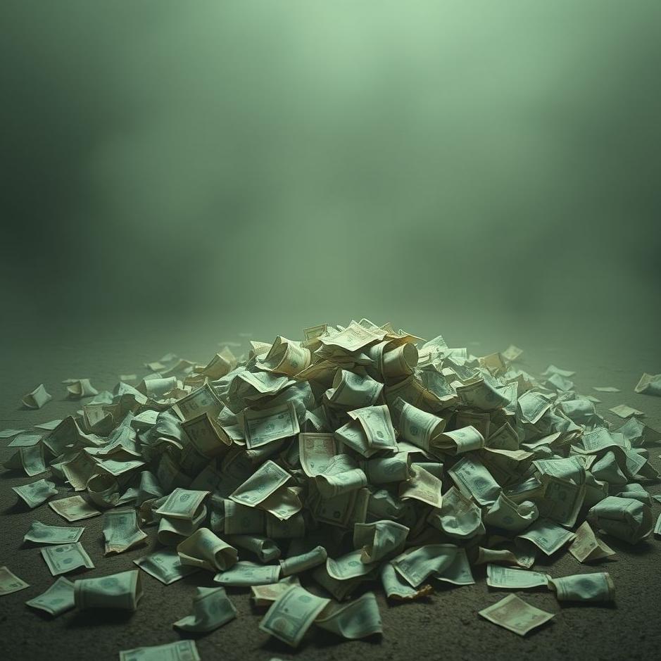 Dream : Crumpled money in a dream