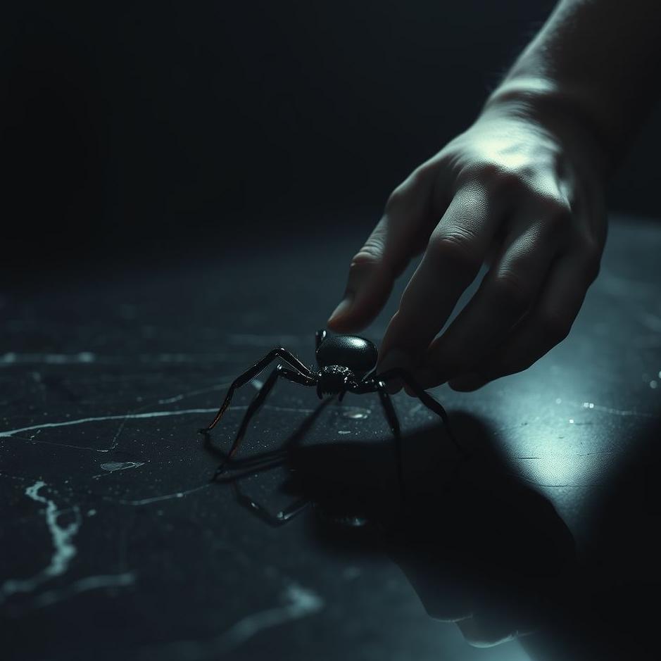 Dream : Crushing a black spider in a dream