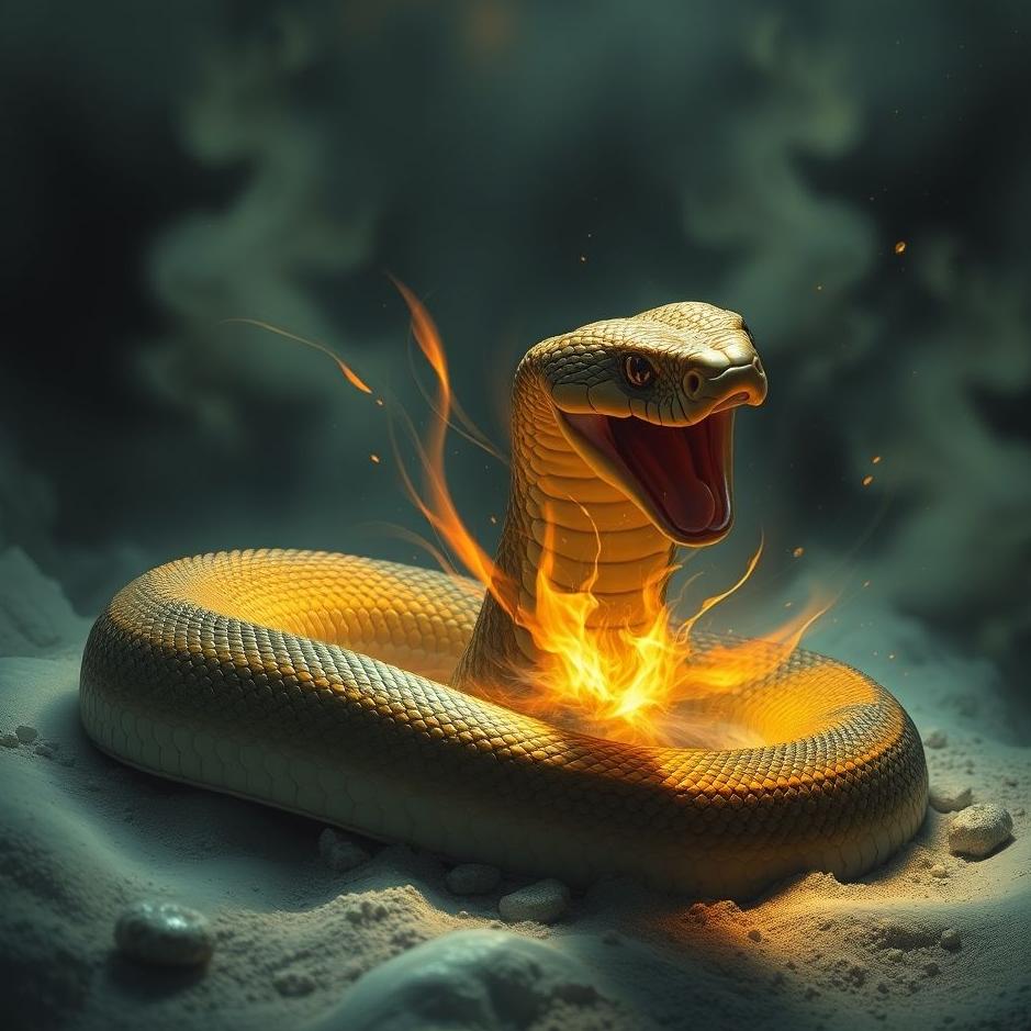 Dream : Crushing a cobra snake in a dream