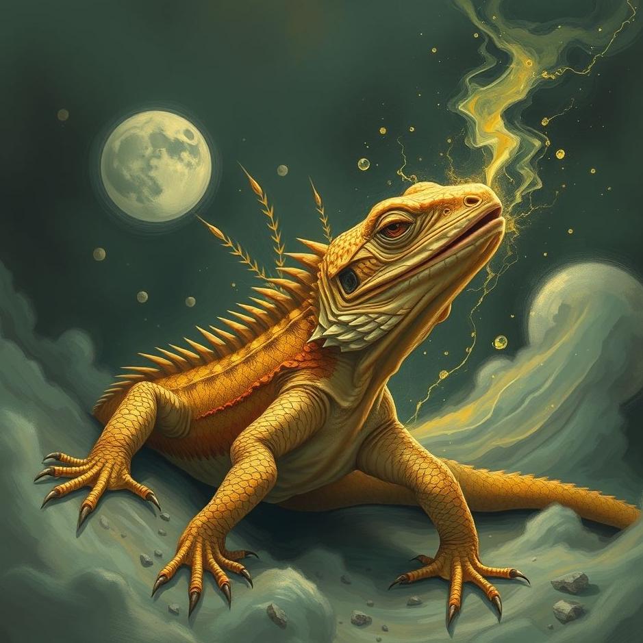 Dream : Crushing a lizard in a dream