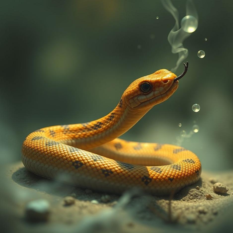 Dream : Crushing a small snake in a dream