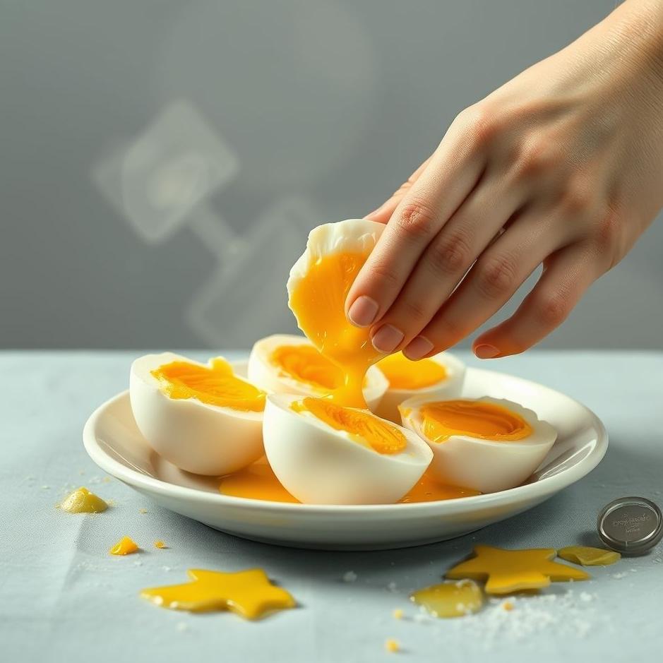 Dream : Crushing boiled eggs in a dream