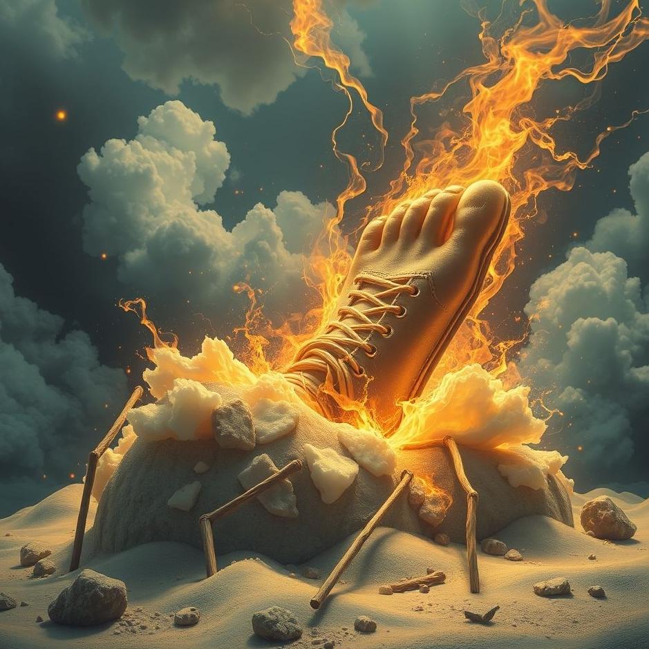 Dream : Crushing the foot in the dream