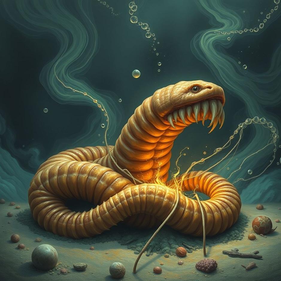 Dream : Crushing worms in a dream