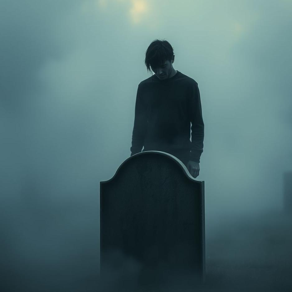 Dream : Crying at the head of a tombstone in a dream