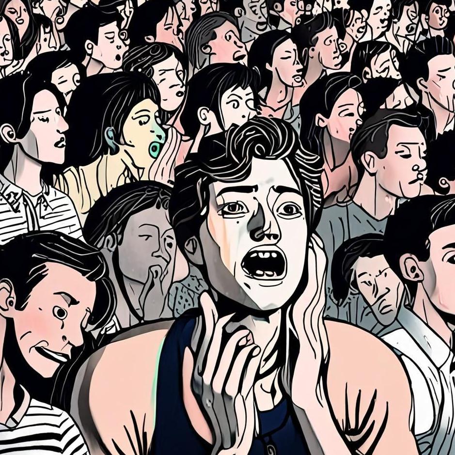 Dream : Crying in a crowded environment in a dream