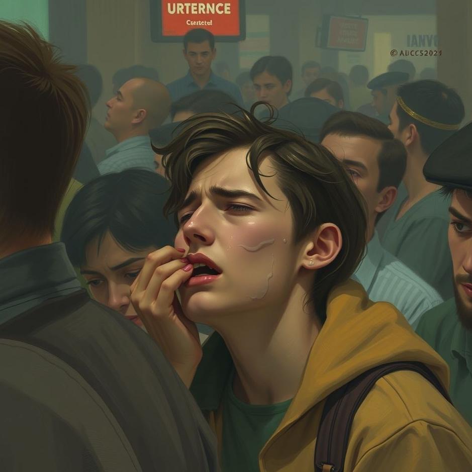 Dream : Crying in a crowded place in a dream