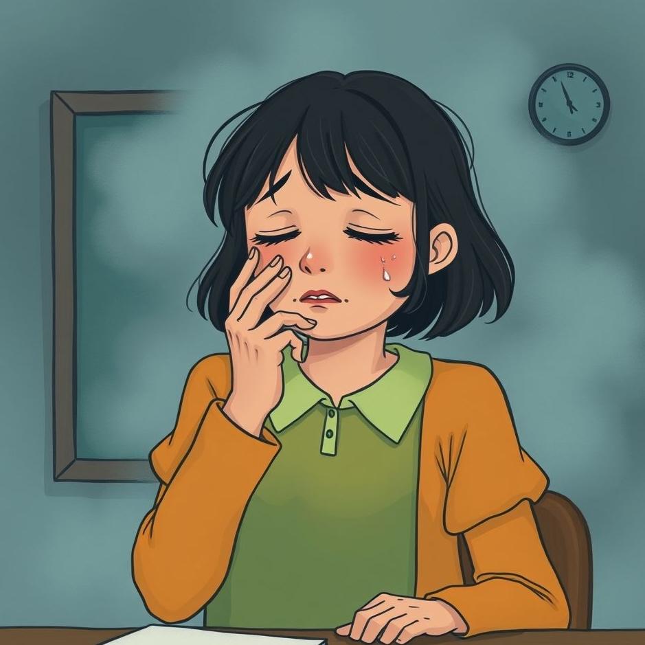 Dream : Crying in front of your teacher in a dream