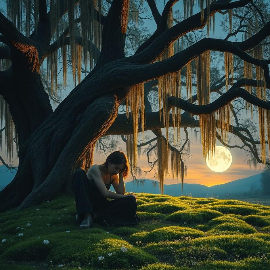 Dream : Crying under the tree in the dream