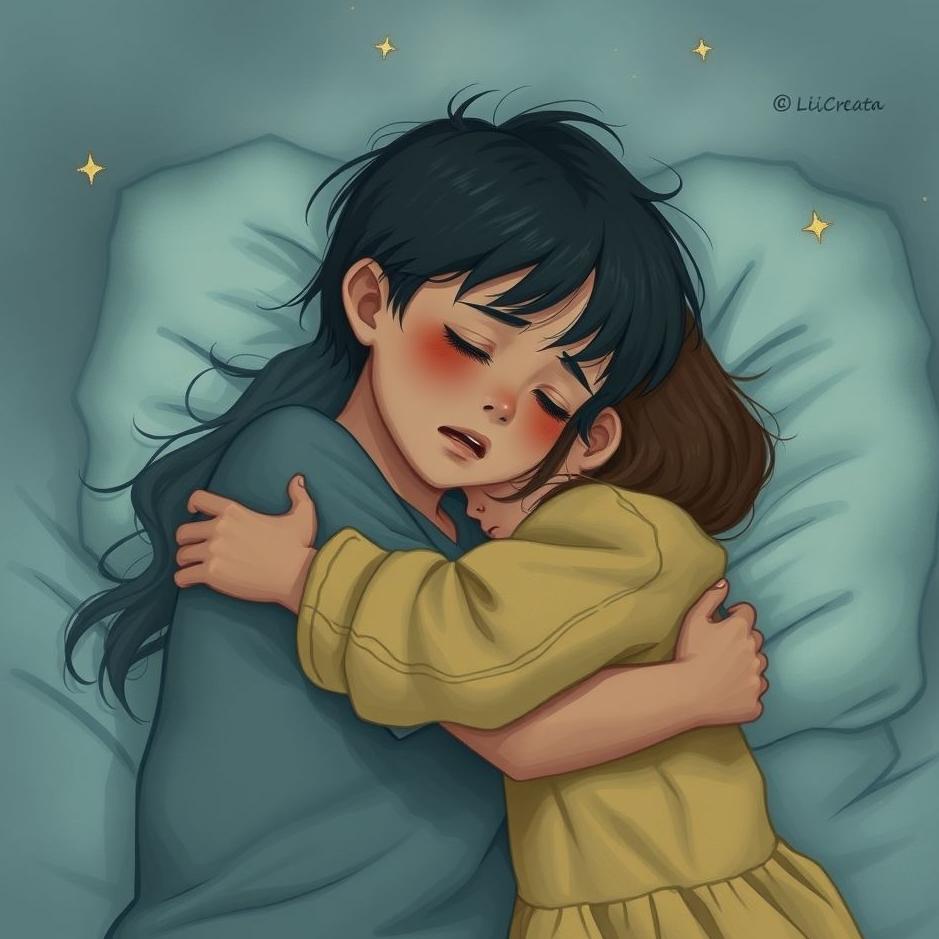 Dream : Crying while hugging a girl in a dream