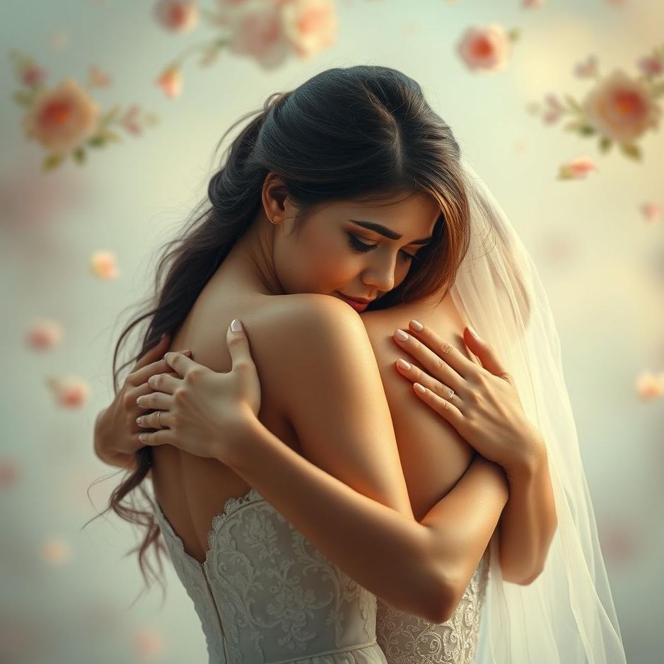 Dream : Crying while hugging the bride in a dream