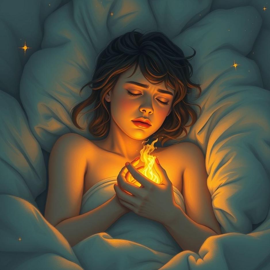 Dream : Crying with your heart burning in your dream