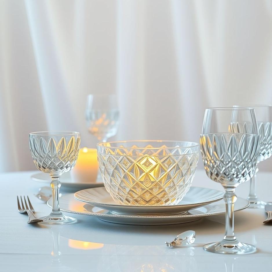 Dream : Crystal dinner set in a dream