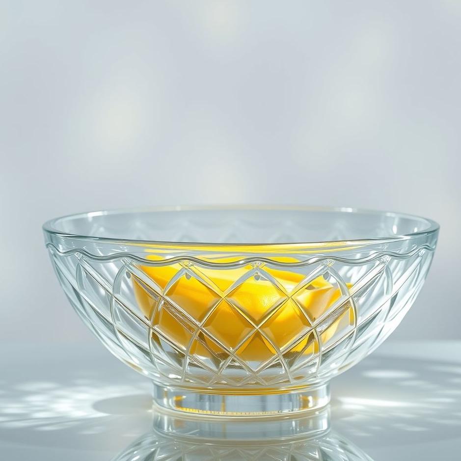 Dream : Crystal glass bowl in a dream