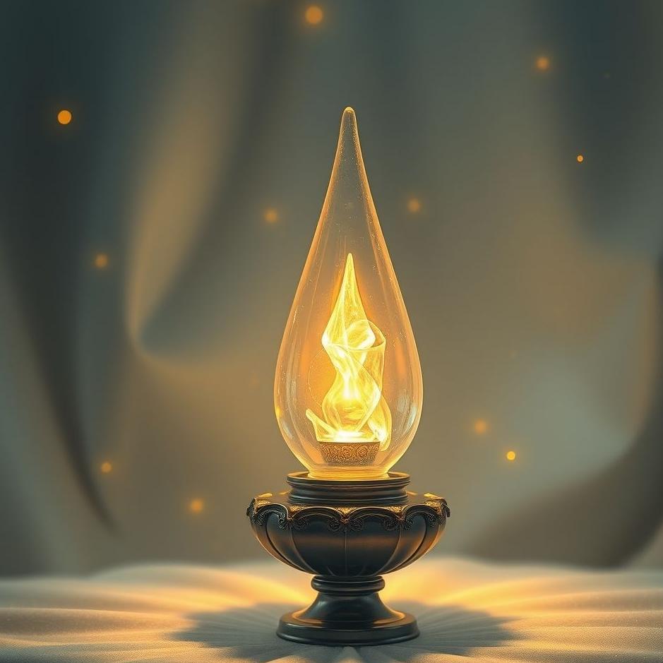 Dream : Crystal lamp in a dream