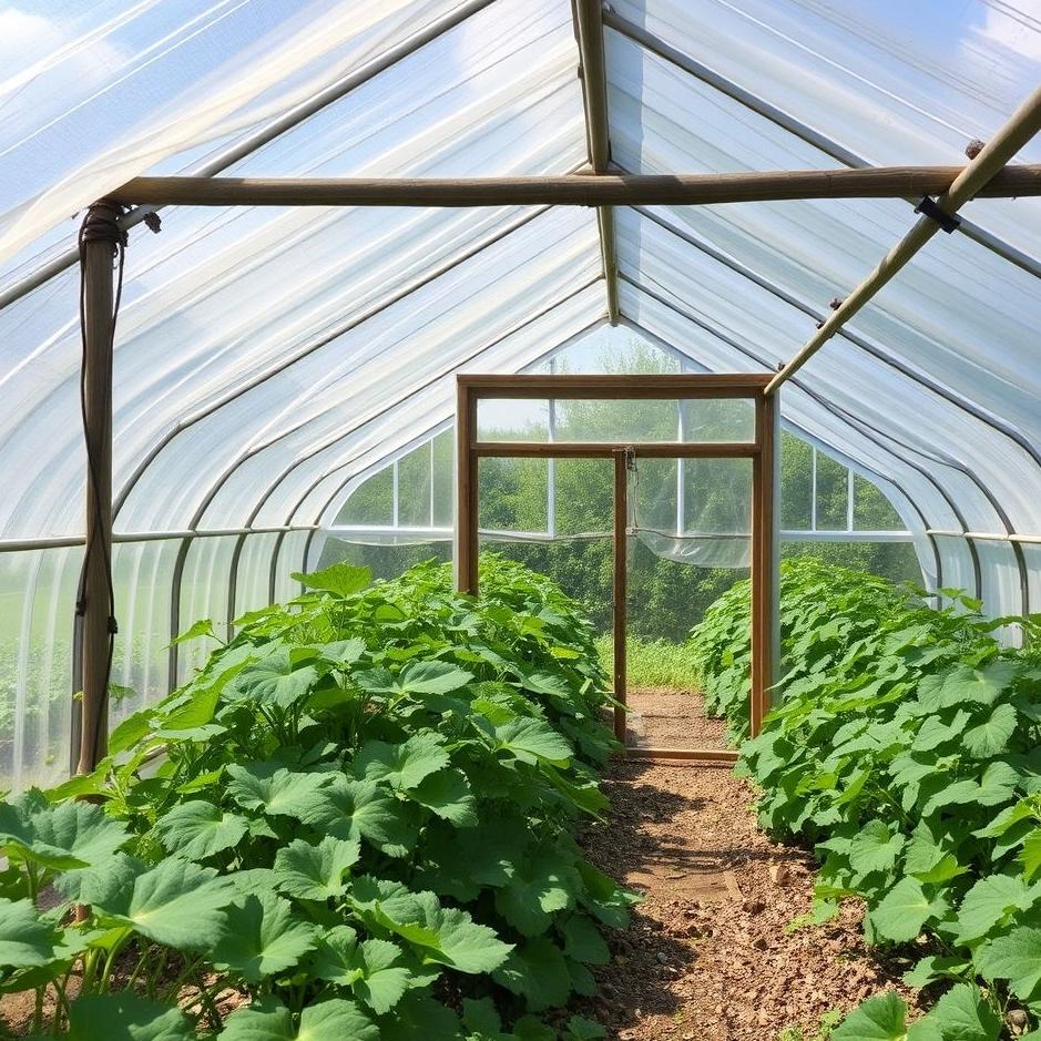 Dream : Cucumber greenhouse in a dream