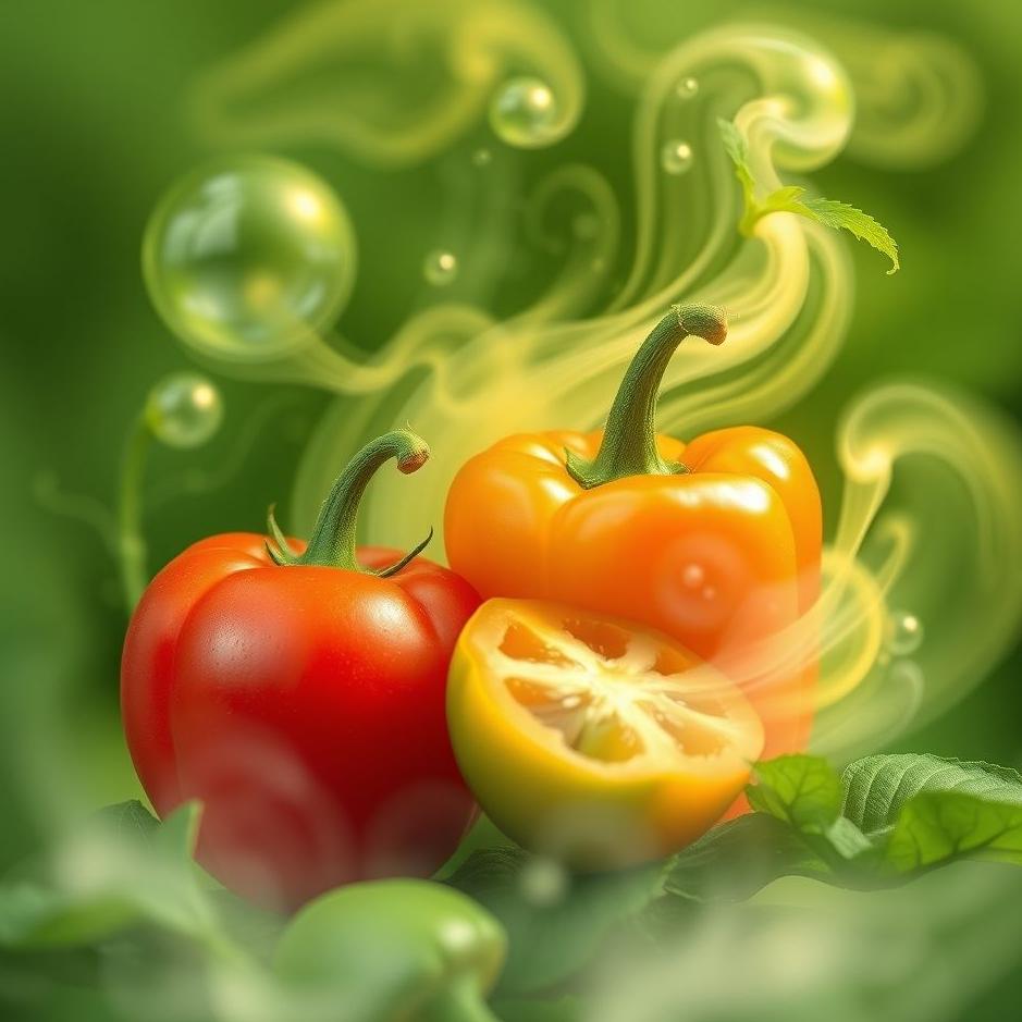 Dream : Cucumber tomato pepper in a dream