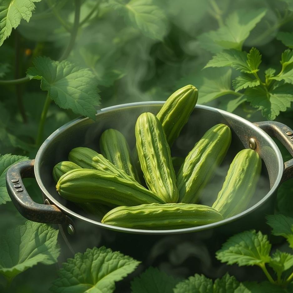 Dream : Cucumbers in a pot in a dream
