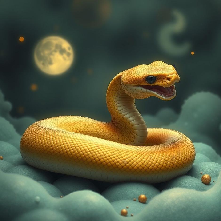 Dream : Curled snake in a dream