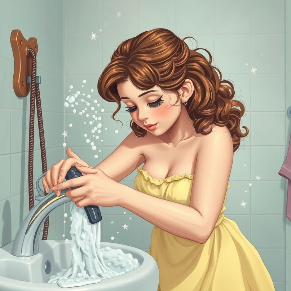 Dream : Curly cleaning in a dream