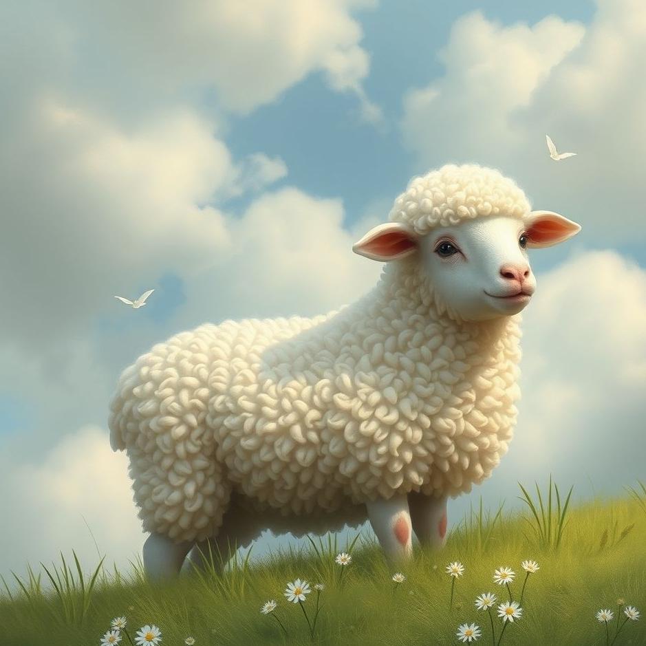 Dream : Curly lamb in a dream
