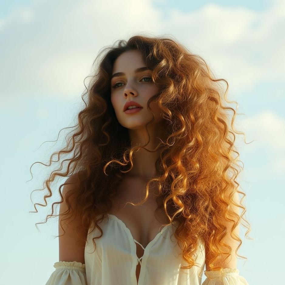 Dream : Curly long hair in a dream