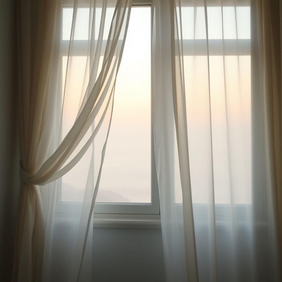 Dream : Curtained window in a dream
