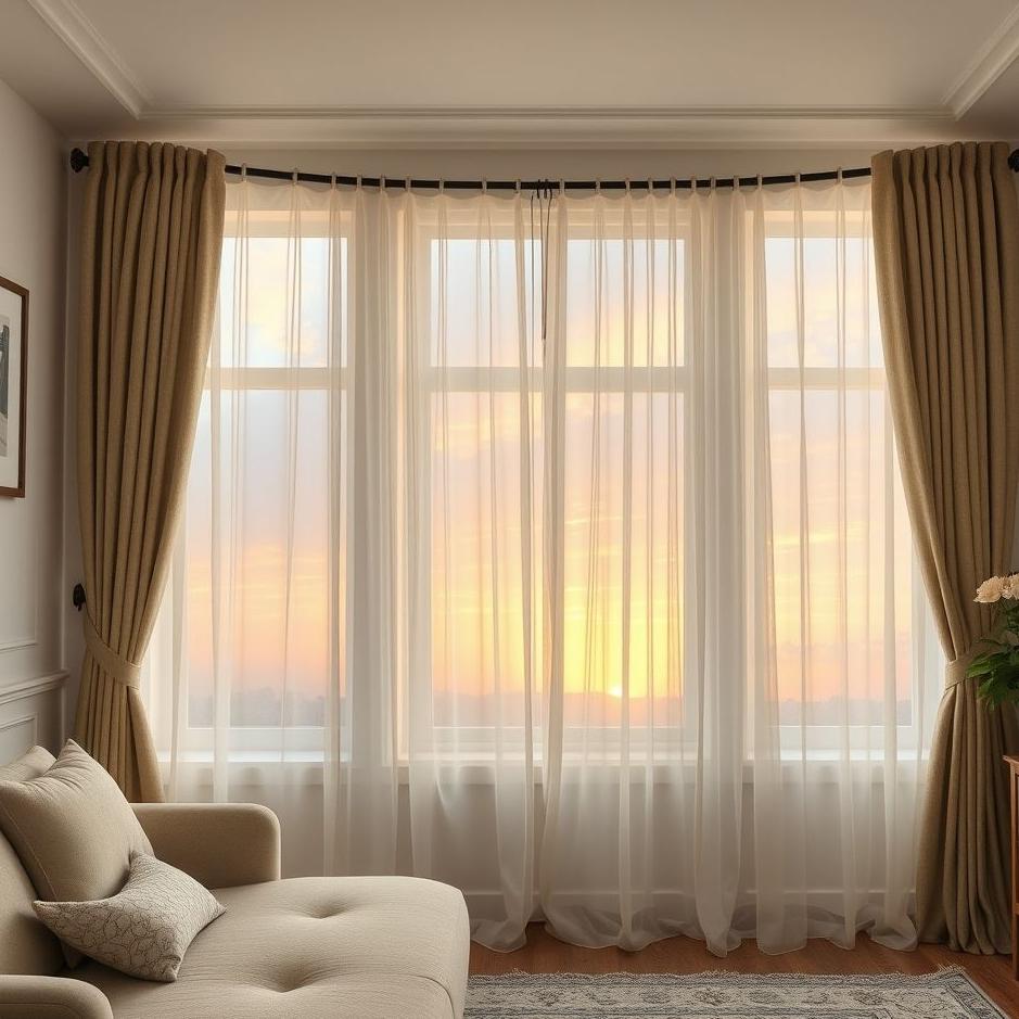 Dream : Curtains at home in a dream