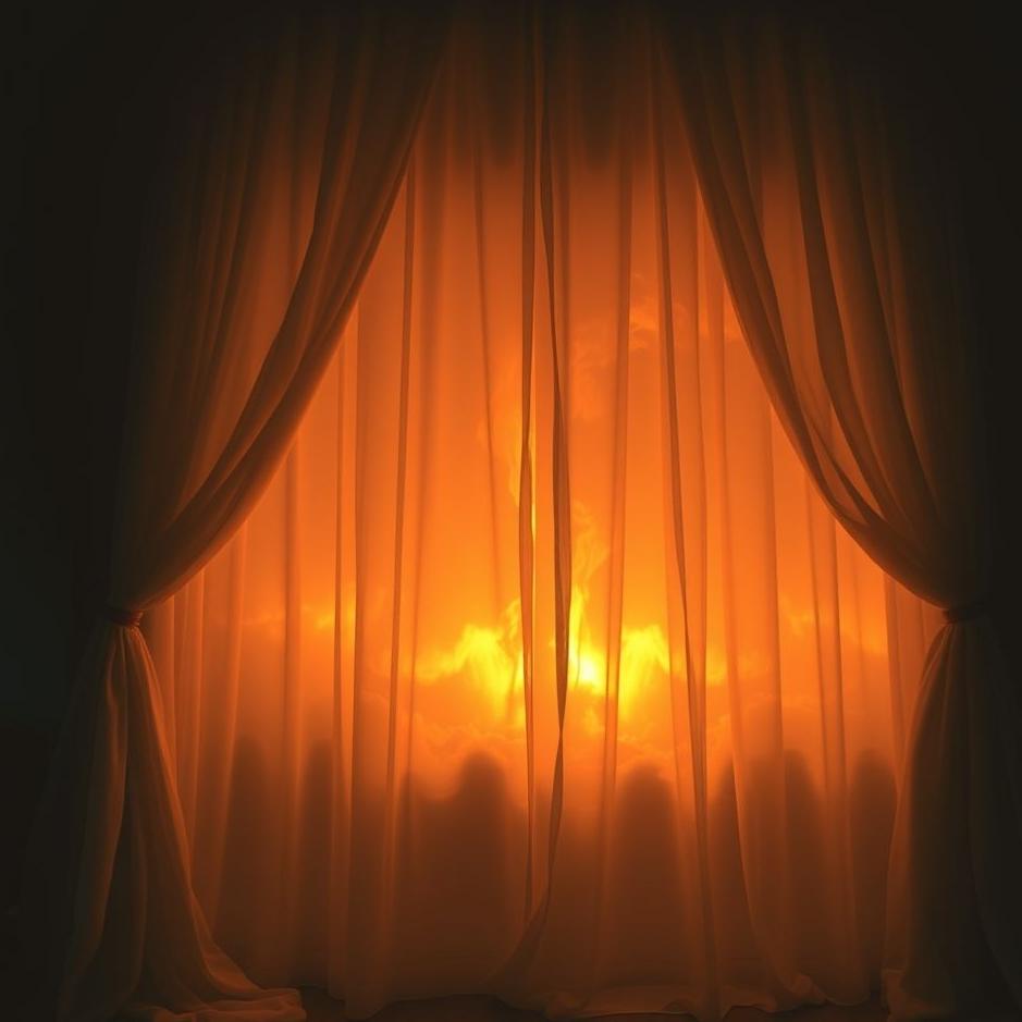 Dream : Curtains burning in a dream