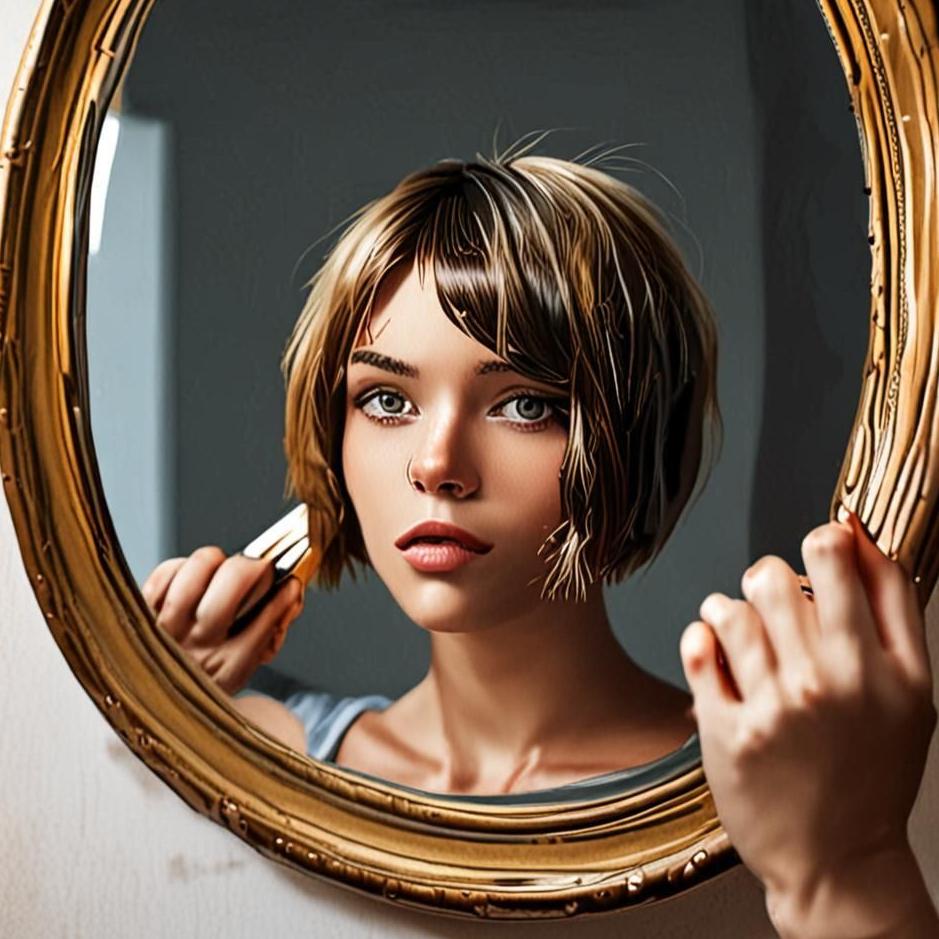 Dream : Cut hair on the mirror in the dream