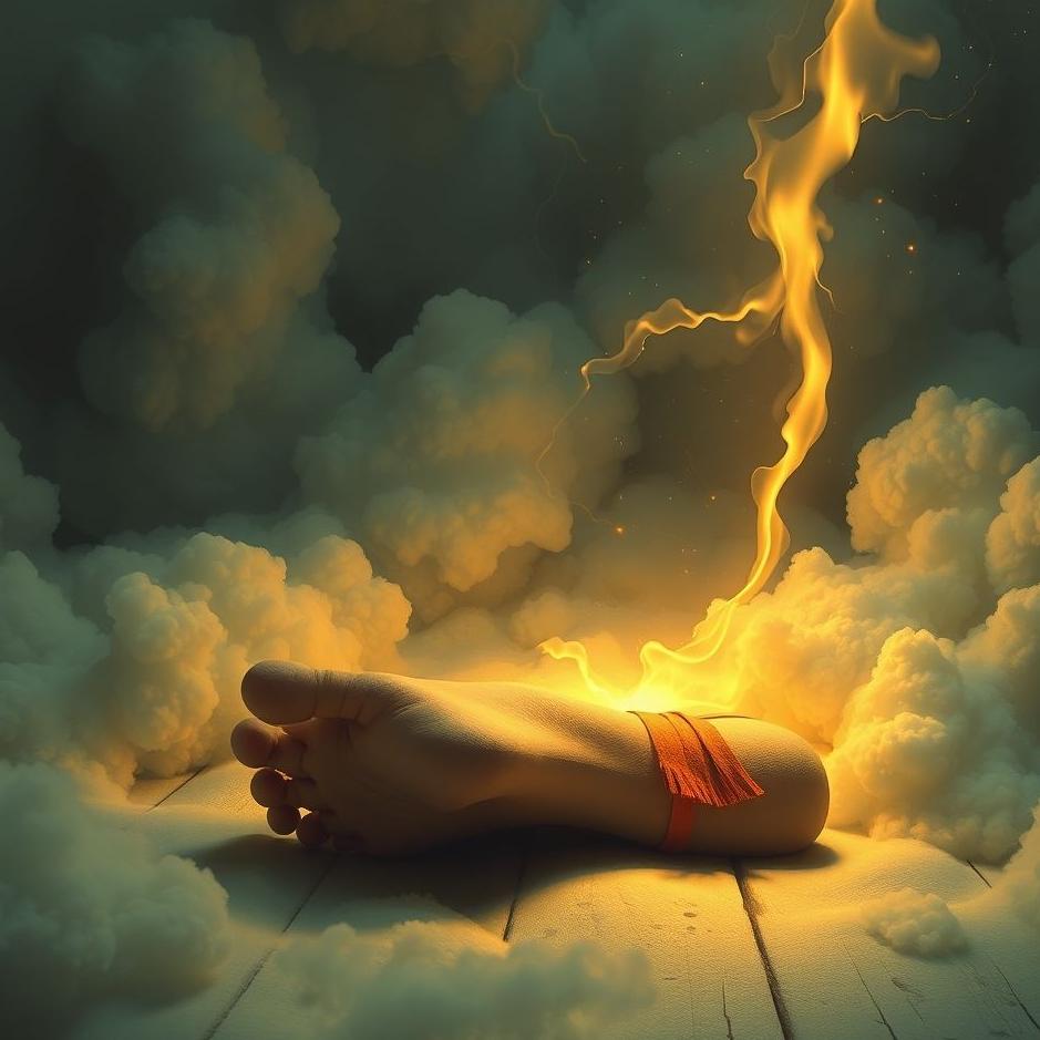 Dream : Cut the foot from the floor in the dream