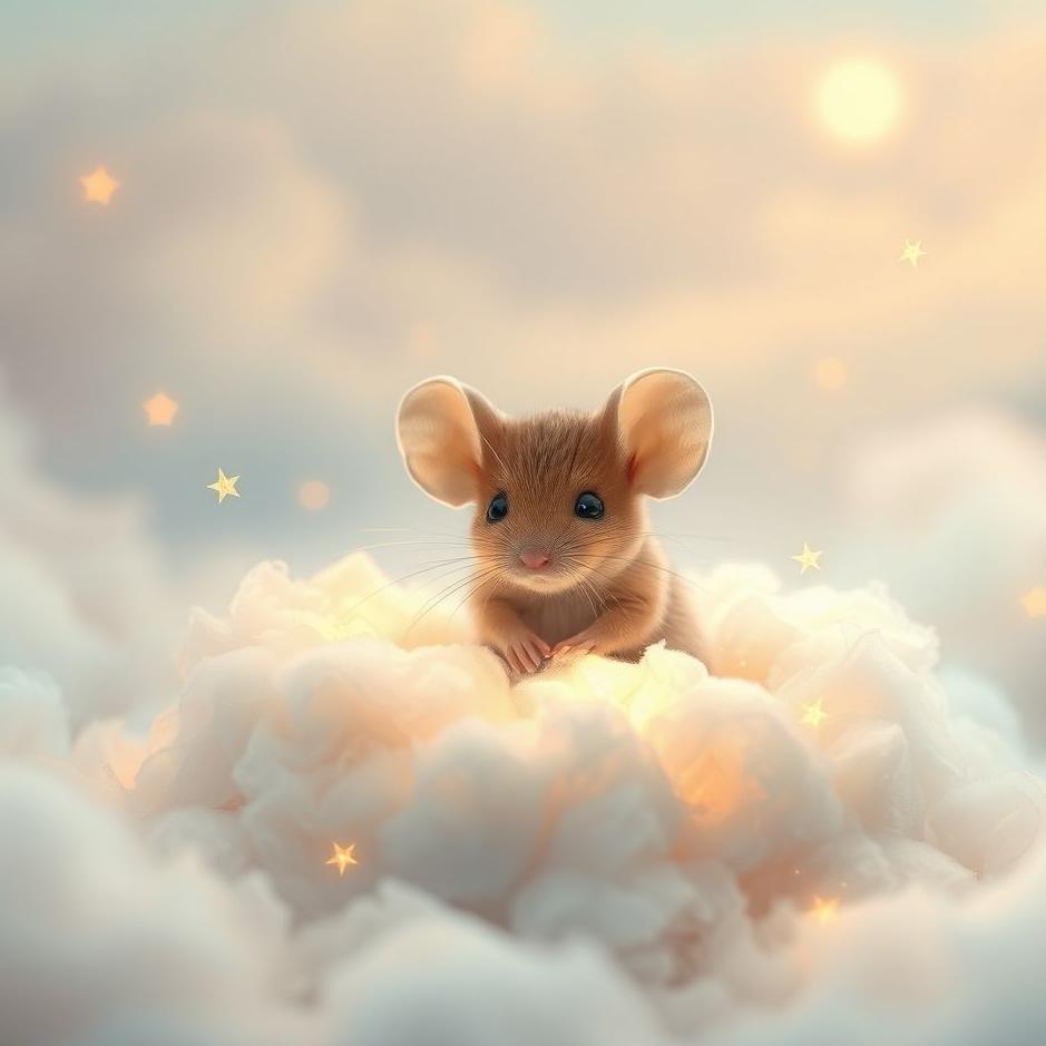Dream : Cute little mouse in a dream