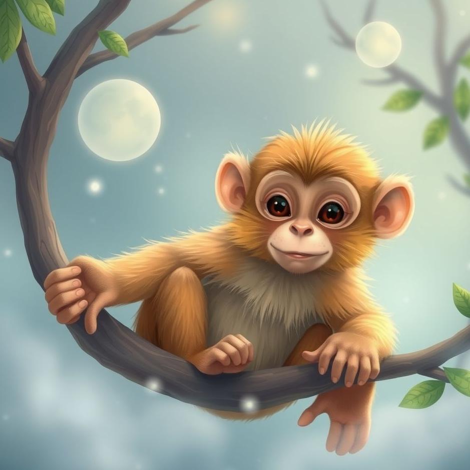 Dream : Cute monkey in a dream