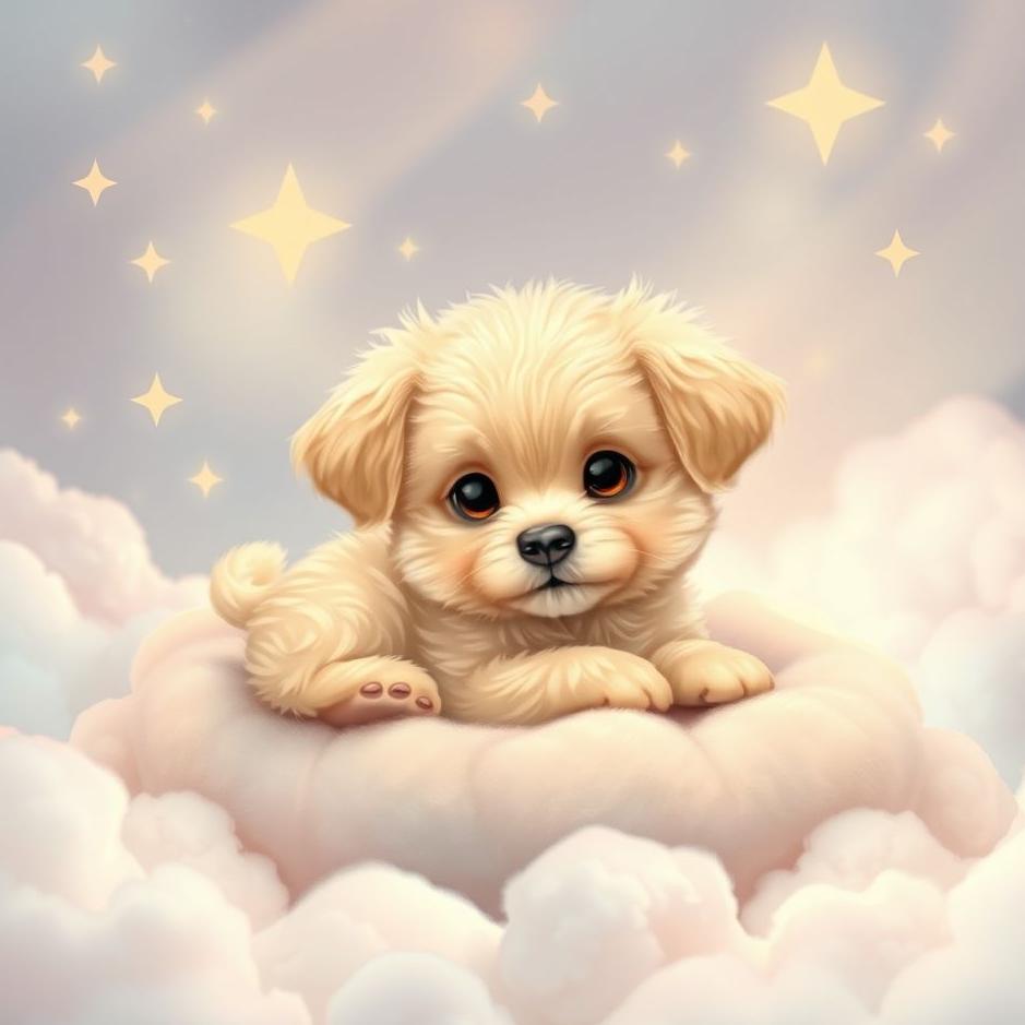 Dream : Cute puppy in a dream