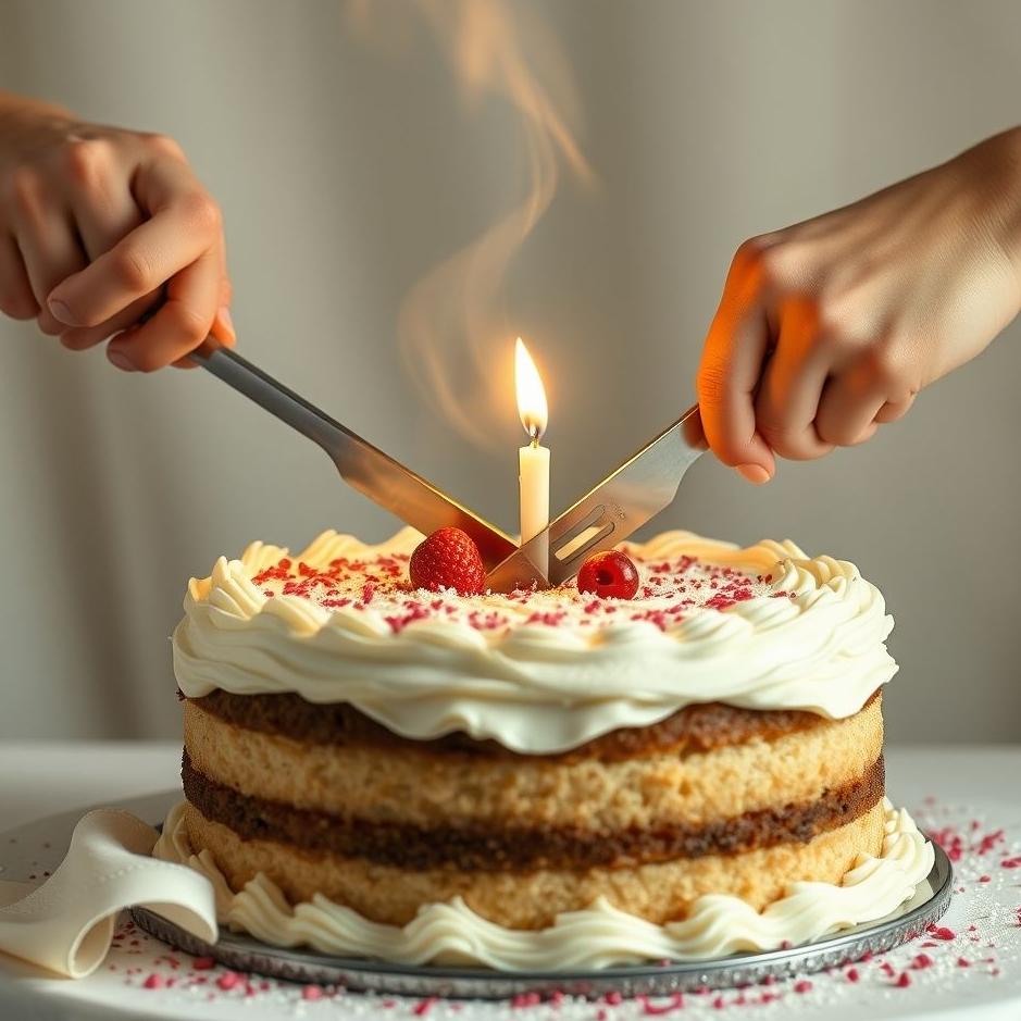 Dream : Cutting a cake in a dream