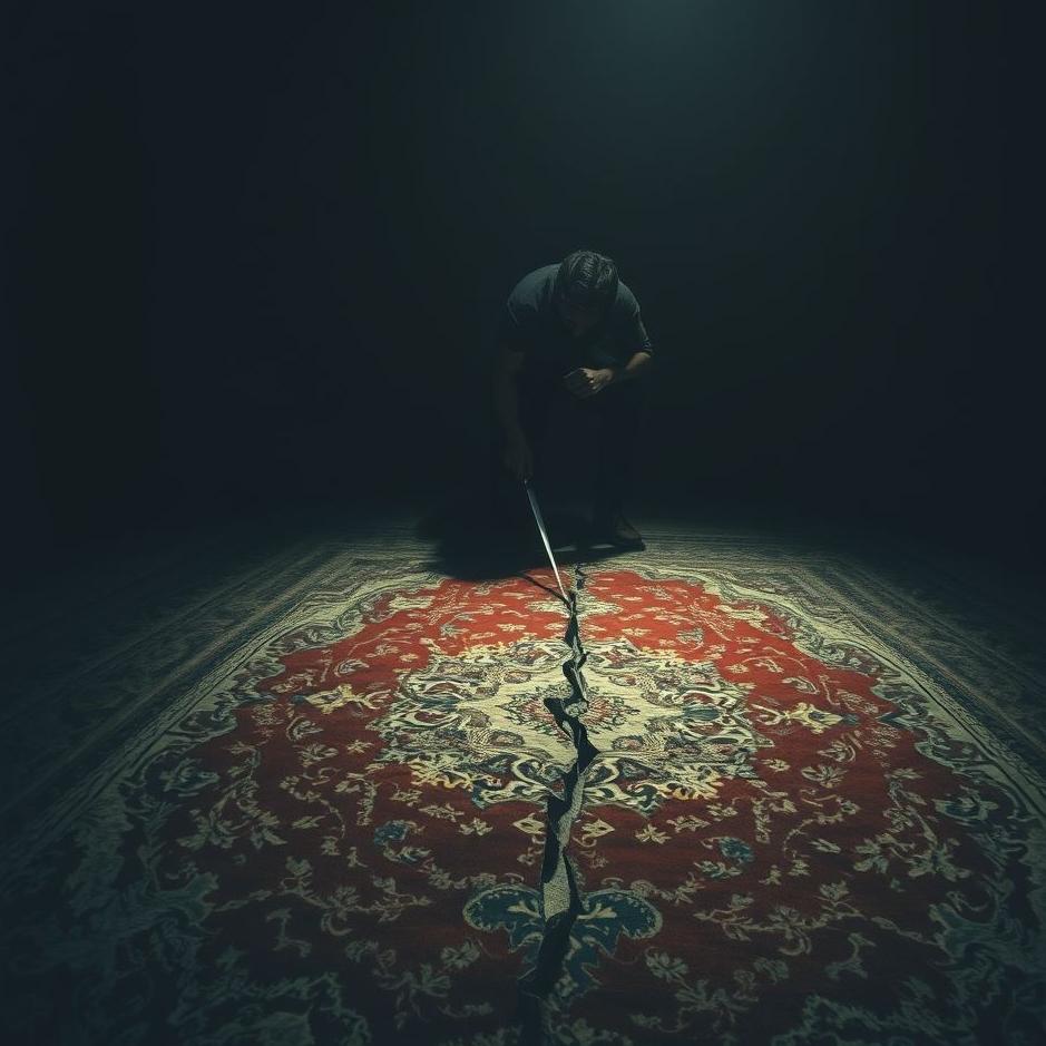 Dream : Cutting a carpet in a dream