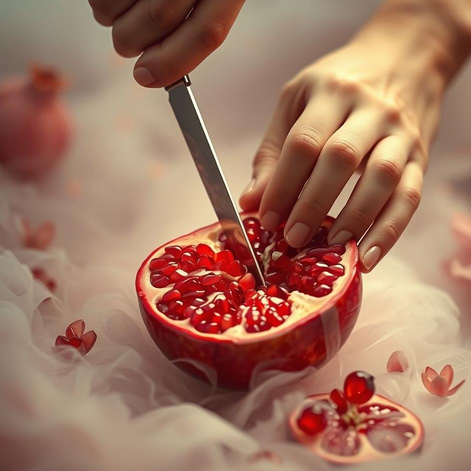 Dream : Cutting a pomegranate in a dream
