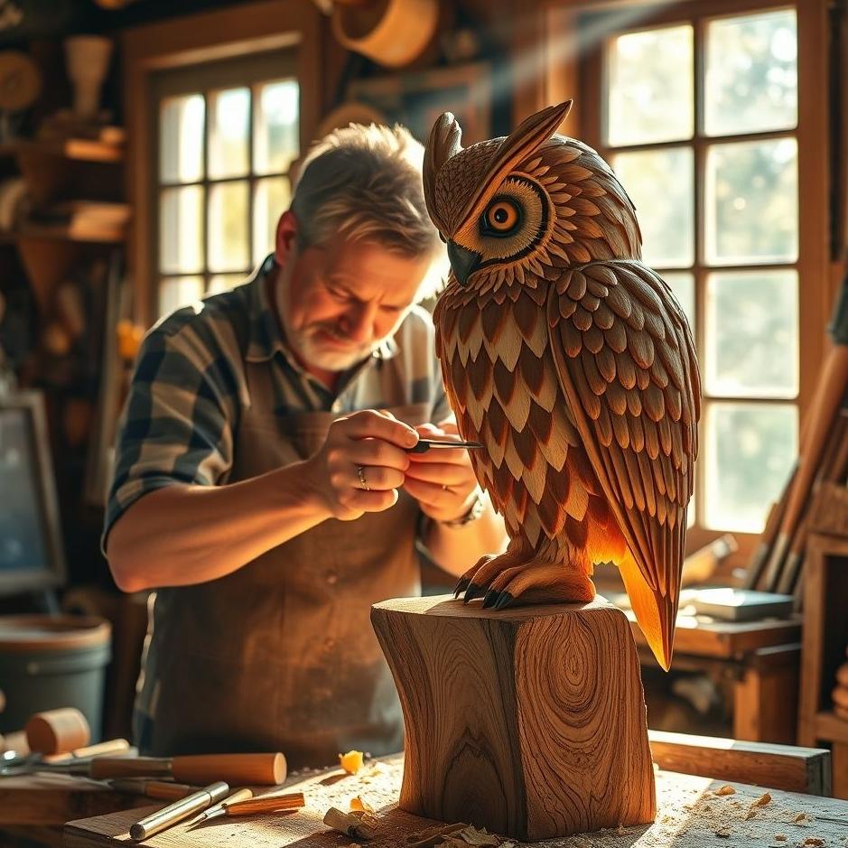Dream : Cutting an owl 
