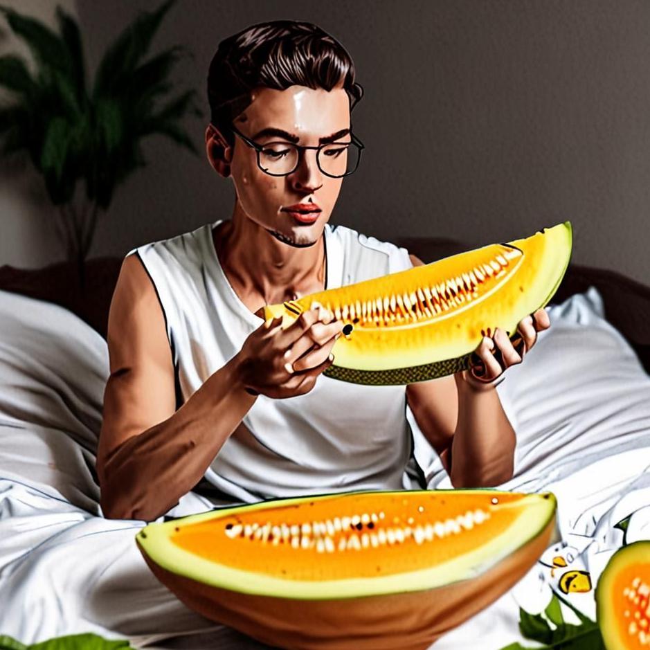 Dream : Cutting and eating melon in a dream