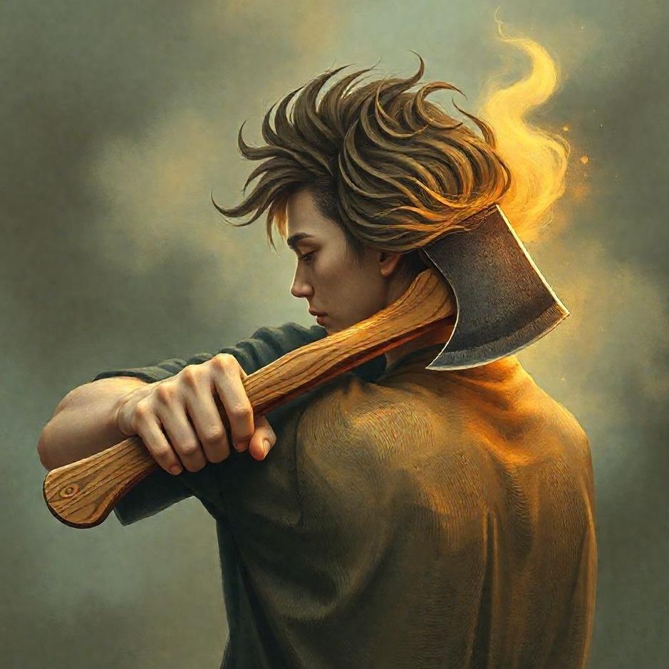 Dream : Cutting hair with an ax in a dream