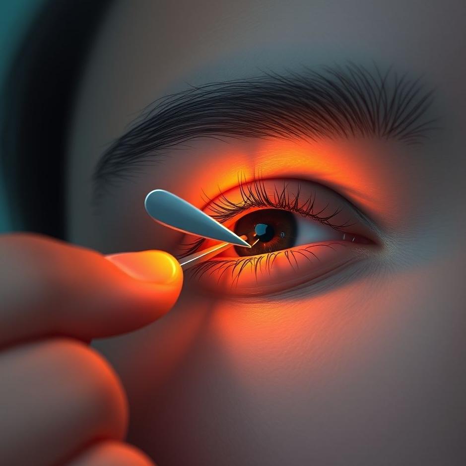 Dream : Cutting the middle of the eyebrow in a dream