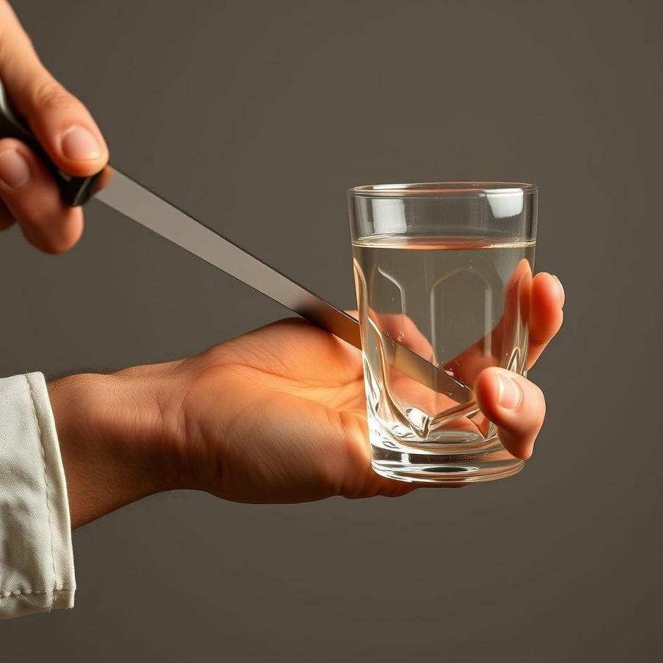 Dream : Cutting your hand with a glass