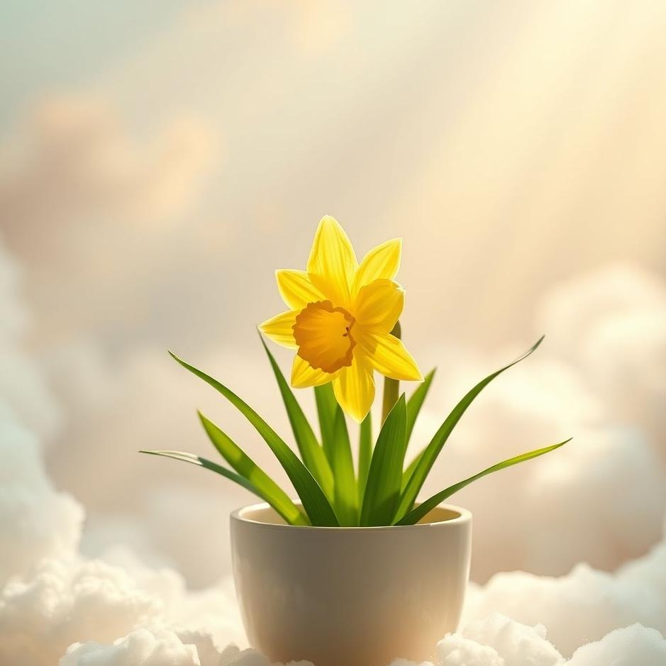 Dream : Daffodil in a pot in a dream
