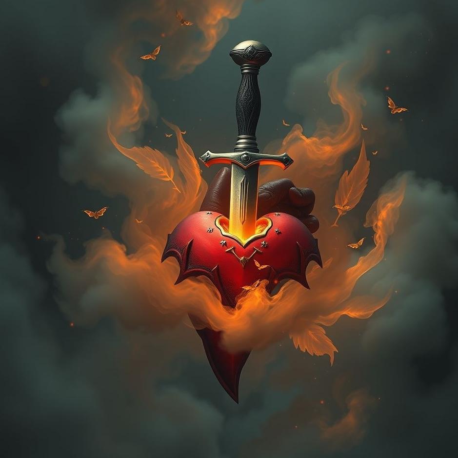 Dream : Dagger stuck in the heart in a dream