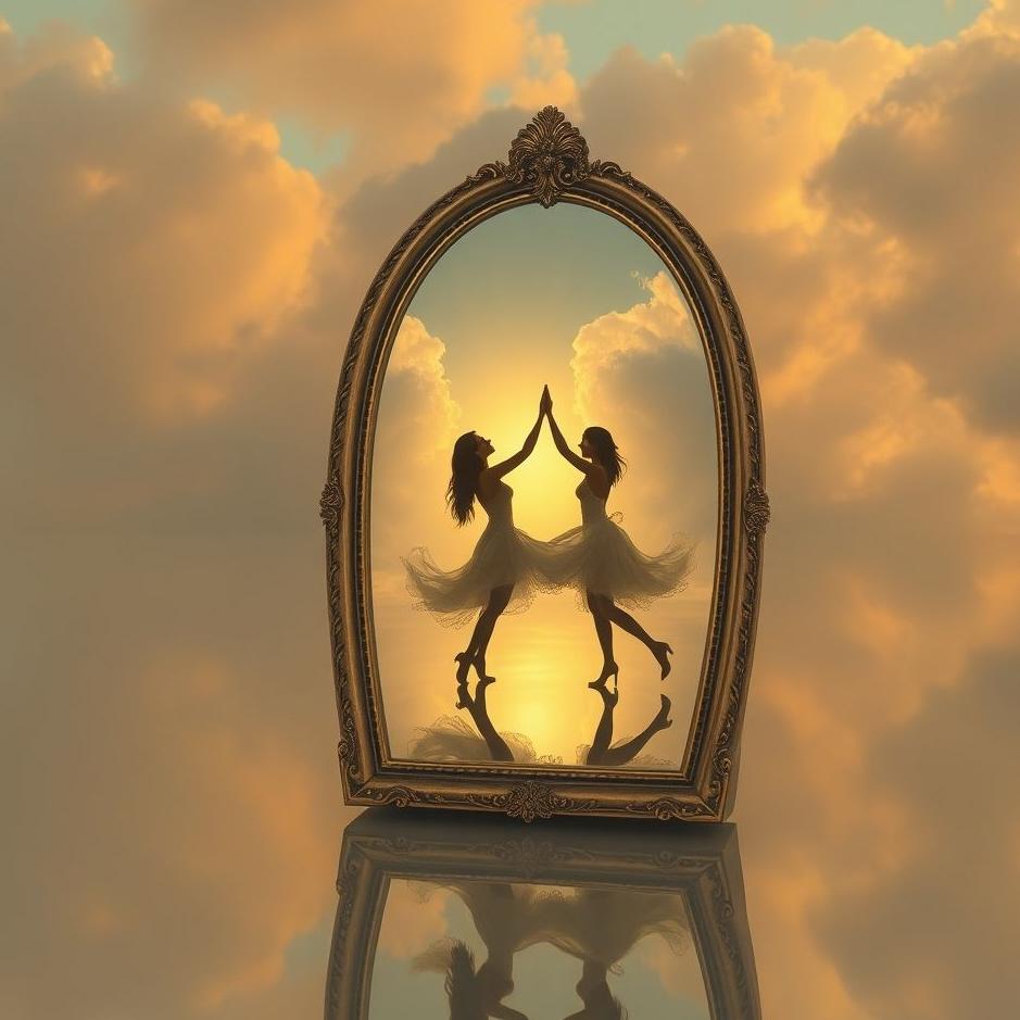 Dream : Dance against the mirror in the dream