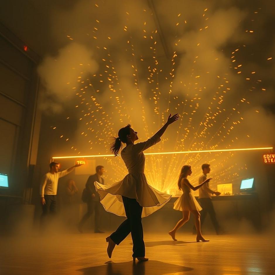 Dream : Dancing at work in a dream