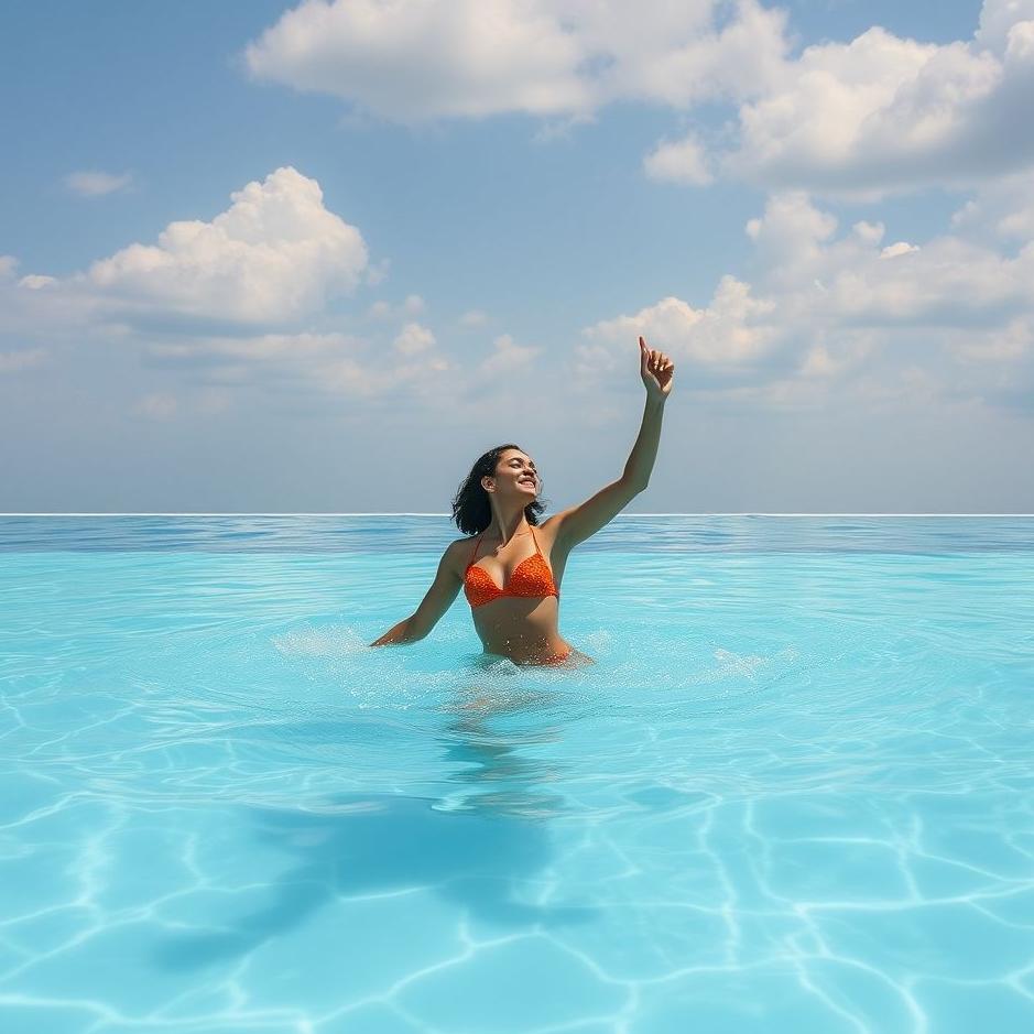 Dream : Dancing in a pool in a dream