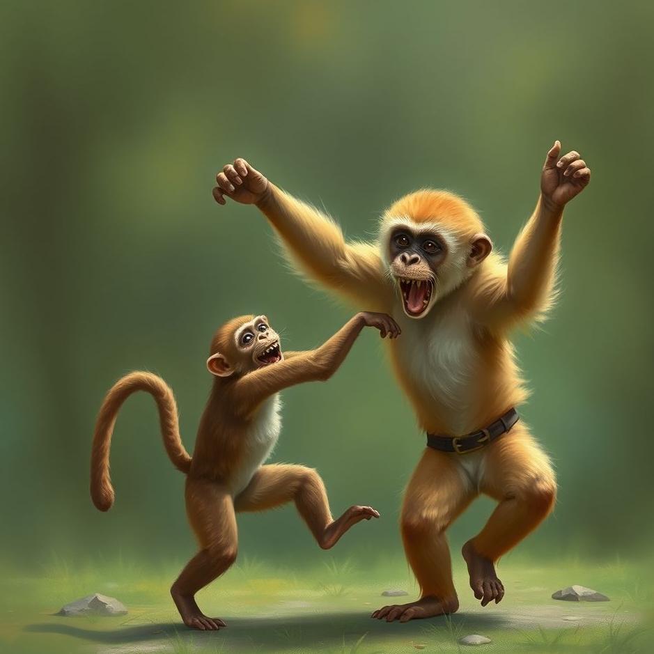 Dream : Dancing with a monkey