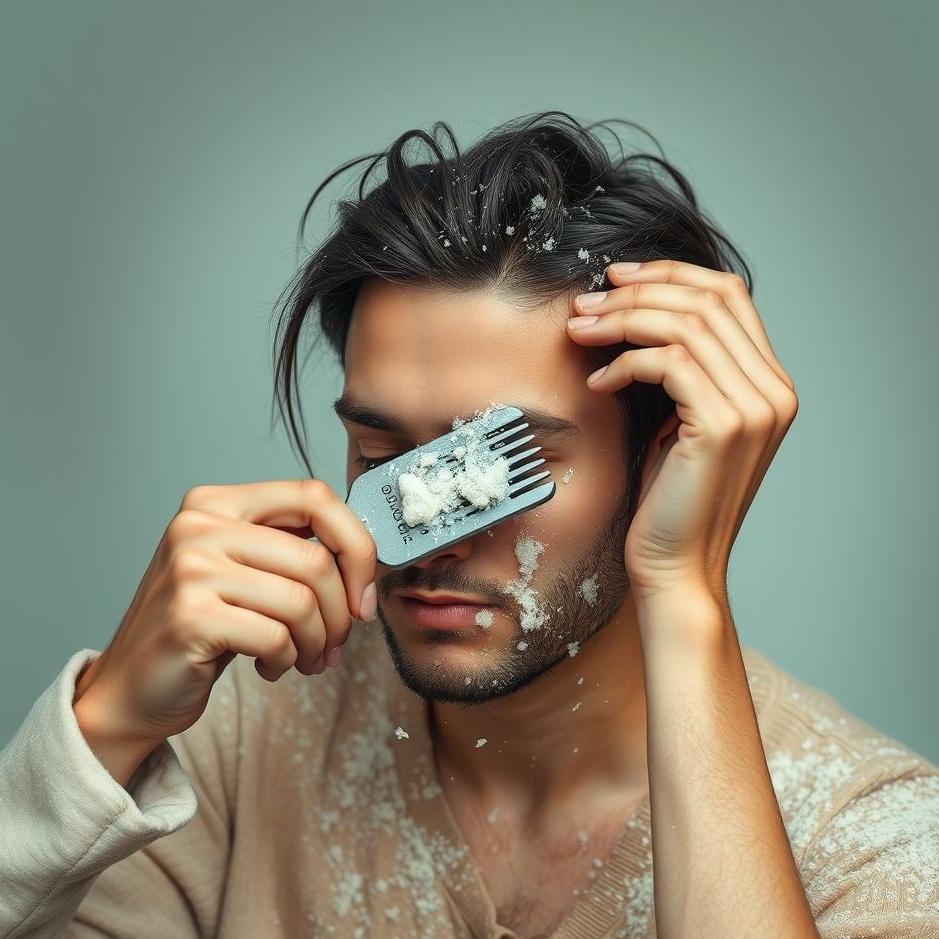 Dream : Dandruff while combing hair in a dream