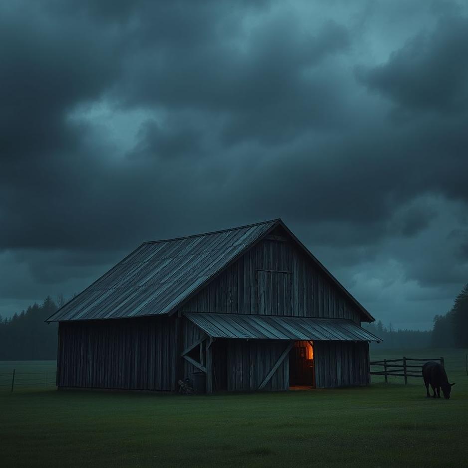 Dream : Dark barn in a dream